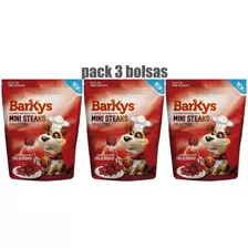 3 Barkys Mini Steaks Chuletitas Premios Para Perro 567gr C/u