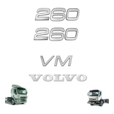 Kit 4 Emblema Da Cabine Volvo Vm 260 2004 A 2009 20559457