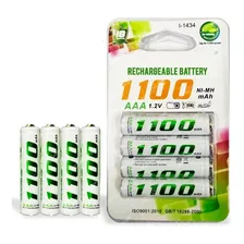 Pilas Baterias Recargables Aaa 1100mah 1.2v Blíster X4 