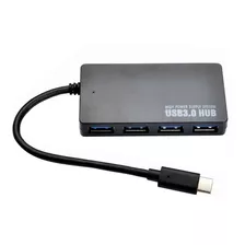 Hub Adaptador Usb Tipo C Thunderbolt 3.0 X 4 Portas Usb 3.0