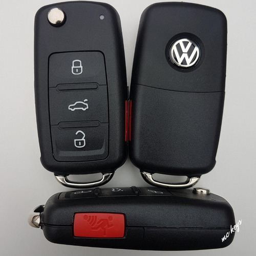 Carcasa Llave Control Vw Gol Polo 2013 2014 2015 2016 2017  Foto 2