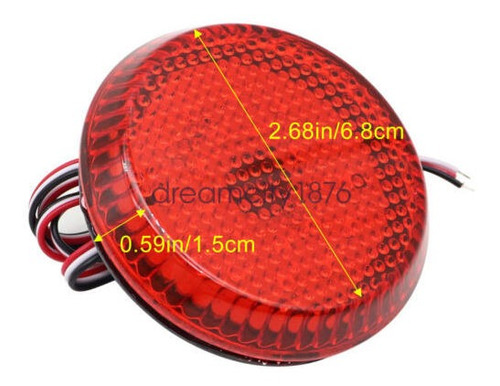 Red Bumper Reflector Led Brake Tail Light For Scion Iq X Dcy Foto 4