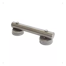 Conector Aço Inox 304 180º Vidro/vidro Escovado