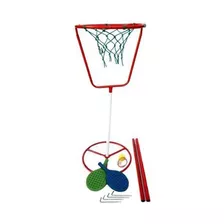 Juego De Tenis Orbital C/aro De Basquet 2 En 1 Paleta Cuot