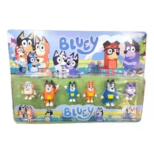 Bluey And Friends Bingo Heleer Chilli Set Muñecos X 6 