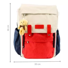 Bolsa Mochila Maternidade Multifuncional Impermeável Cor Tricolor