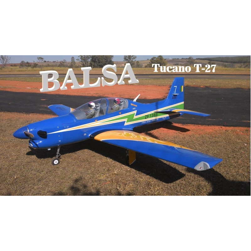 Planta Pdf Tucano T-27 Elétrico Em Madeira Balsa + Brinde - R$ 20