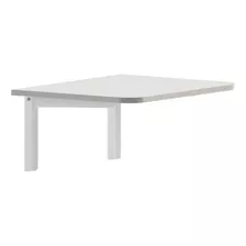 Mesa Retratil Dobravel De Parede 50x40 Com Trava Segurança Cor Da Tampa Branco