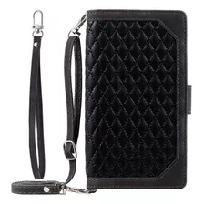 Capa De Couro Crossbody Flip Flip Com Zíper Para Capa Redmi