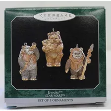 Ornamentos Del Recuerdo De Star Wars Ewoks-mini.