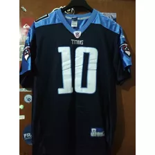 Tennessee Titans Jersey M Adulto Young 10 Rbk Bordado