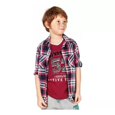 Camisa Infantil Puc - Em Tecido Tricoline 100% Algodão. 6319