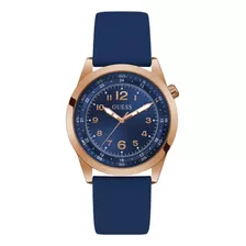 Reloj Guess Max Gw0494g5 Color De La Malla Azul Color Del Bisel Dorado Color Del Fondo Azul