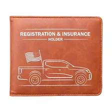 Car Registration And Insurance Holder With Ic Closure,...