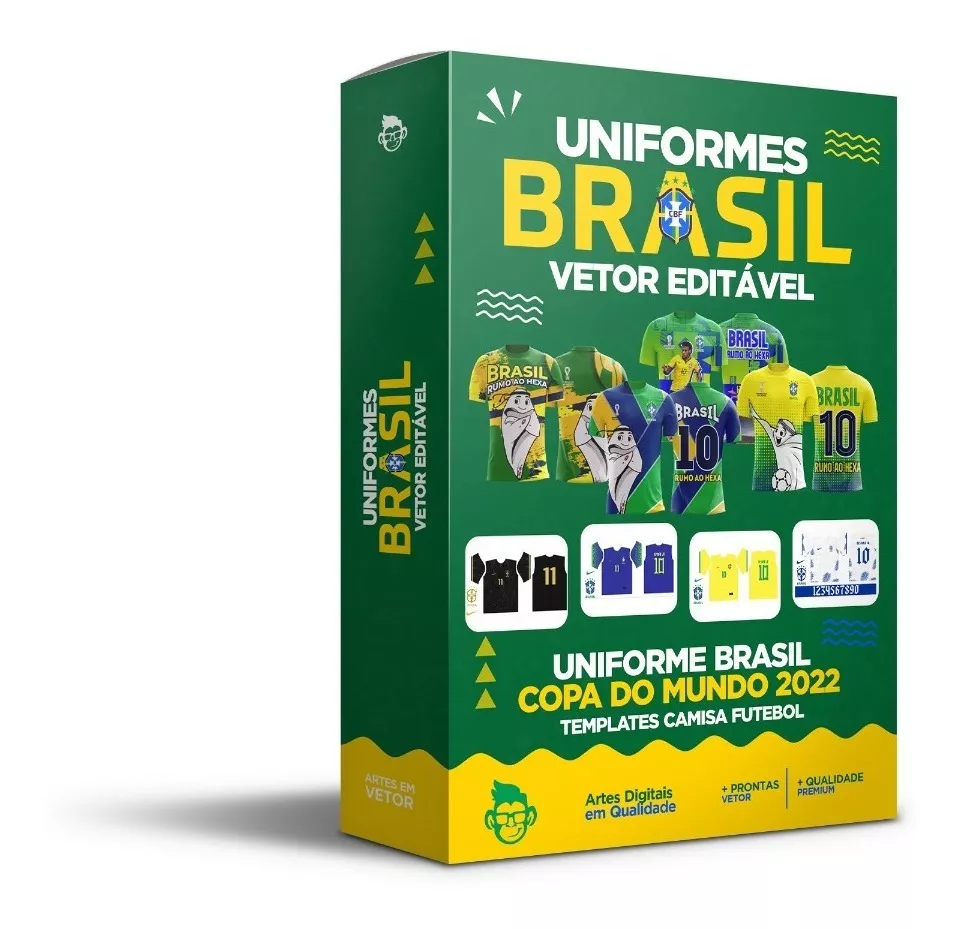 38 Artes Para Camisa Do Brasil Estampa Copa Catar 2022 Vetor
