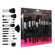 Kit 12 Pincéis Para Maquiagem Profissional Macrilan Kp9-1a