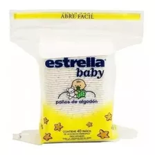 Paños De Algodon Hidrofilo Estrella Baby X 40u Bebe Limpieza