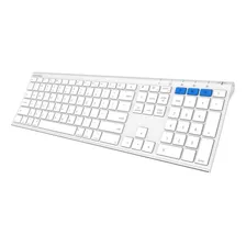 Teclado Arteck Conexión Bluetooth/blanco