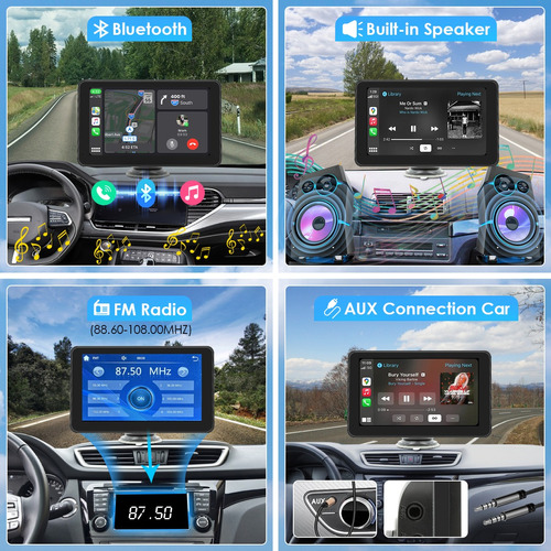 Estreo Inalmbrico 7  Carplay Y Android Auto Bt Fm Cmara Foto 5