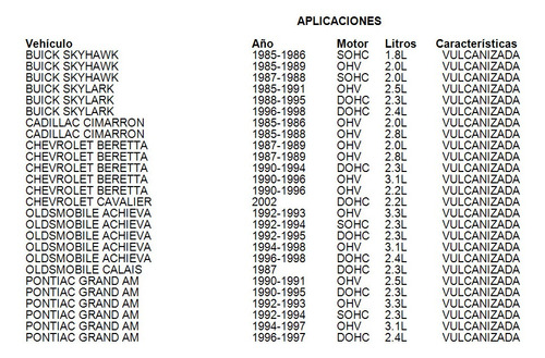 Balatas Tambor T1000 Fritec 1987 1.6l Vulcanizada Pontiac Foto 2