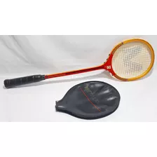Antiga Raquete Madeira Squash Tenis Metalplas Anos 70 