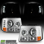 Par Faros Negro Ahumado Chevrolet Tahoe Lt 2007 5.3l