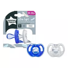 Chupete De Silicona Ultraligero 18-36m Packx 2 Tommee Tippee Color Azul