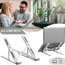 Suporte De Notebook Articulado Aluminio Dobrável Portátil