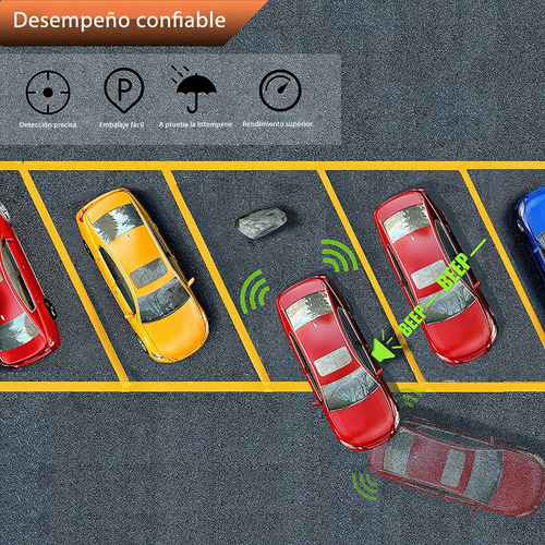 Sistema De Radar De Auto Con 4 Sensores De Estacionamiento Foto 3