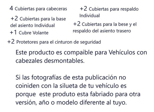 Fiat Mobi Cubreasierntos Tactopiel Costura Roja 13 Pz Foto 6