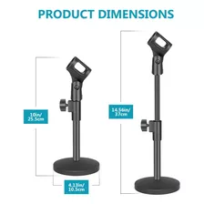 Neewer Ms138 Soporte De Mesa Para Microfono Con Clip 