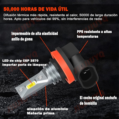 H11 H8 Kit De Faros Csp Led Para Bmw 530i 2001-2013 Foto 5