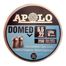 Chumbos Apolo Domed 5.5m 16grains X 250un Gran Aventura