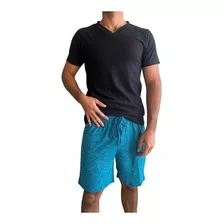 Pijama Para Hombre Alfani Urban, Conjunto Playera Y Bermuda 