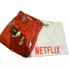 Pijama Manga Corta Y Pantalón Largo Nexflix Sheep Sh304