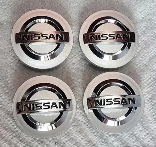 Emblema Central De Aro De Nissan Plateado De 54mm, 4 Piezas Foto 5