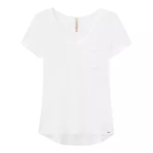 Blusa Feminina Manga Curta Básica Mullet Viscose - Lunender