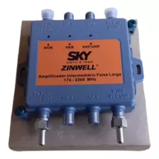 Amplificador Intermediário Faixa Larga Sky Zinwell Smu