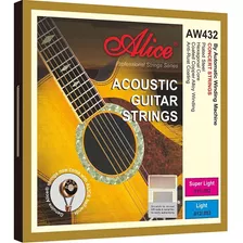 Cuerdas Guitarra Acustica 12-53 Alice Aw432-l