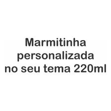 Marmitinha Personalizada 500g 140 Uni Impressão Na Tampa