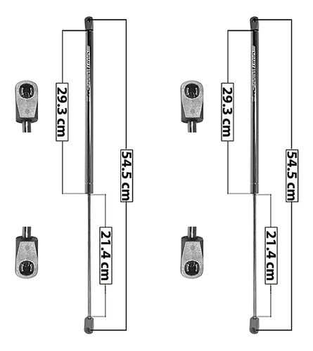 Kit-2 Amortiguadores Vidrio Spart Buick Rainier 04 A 07 Foto 6