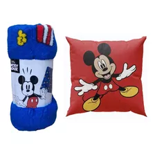 Pack Manta + Cojin 40x40 Mickey Disney