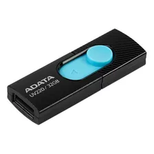 Unidad Flash Usb 2.0 Adata Uv220 De 32 Gb. Color Negro/azul.