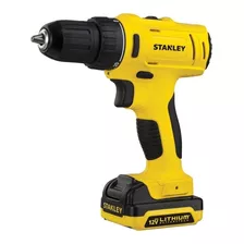 Taladro Atornillador Inalámbrico De 10mm Stanley Scd12s2k 12v + Accesorios Con Maletín De Transporte 110v/220v