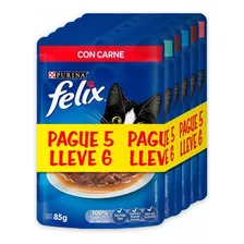 Felix Pack Surtido Paga 5 Lleva 6 (85 Grs X Sobre)