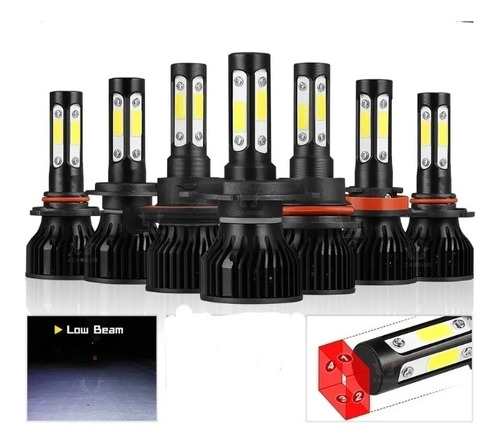 Kit Faros Led S2 4 Caras H11 H9 H8 H7 9005 9006 10000 100w Foto 6