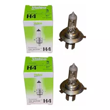 Par Lampada H4 Farol Baixo E Alto 12v 60/55w Valeo Original