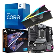 Kit Intel 13ª Geração I7 13700k + B760m Aorus Elite + 32 Gb