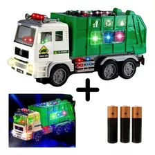 Caminhão Lixo Coletor Brinquedo Infantil Musical Som Luz- L 