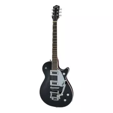 Guitarra Eléctrica Gretsch Electromatic G5230t Jet Ft De Caoba Black Brillante Con Diapasón De Nogal Negro